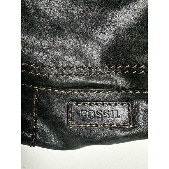 Fossil Leather Shoulder Bag Black 137638 See Description - Picture 5 of 16